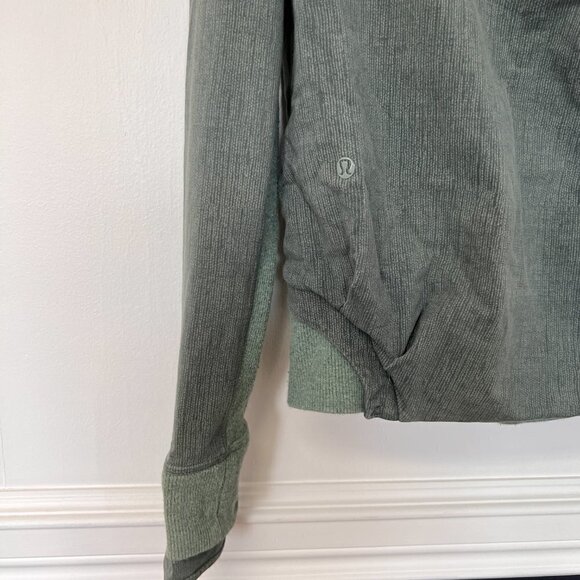 Lululemon To Class Jacket Size 10 Burlap Texture Deep Shore Heathered Earl Grey - Picture 7 of 12